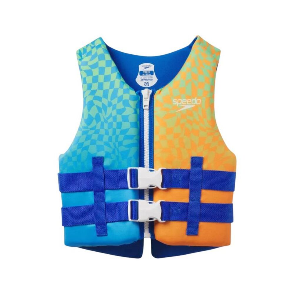 Speedo Youth Life Jacket Vest Weight (Youth 50-90lbs) - Checkered